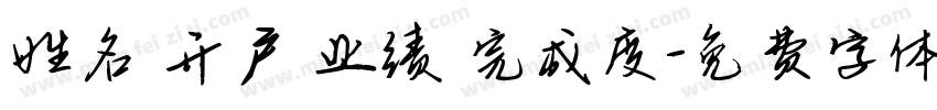 姓名 开户 业绩 完成度字体转换